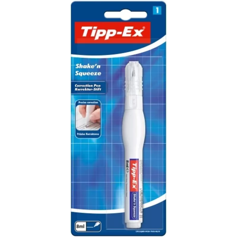 BIC korekcinis rašiklis Tipp-Ex Shake'n' Squeeze 8 ml