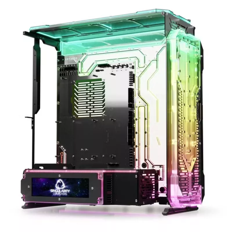 Priekinis skydelis PC korpusui Singularity Spectre 4 Elite, permatomas akrilas