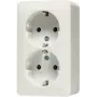 JUNG Schuko kištukinis lizdas 6020A AP600 2-jų vietų baltas 6020A (6020A)