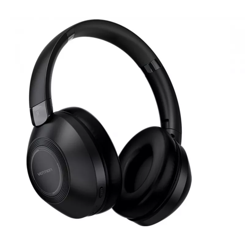 Ausinės Vention NBBB0 SoundMate S11 – belaidės Bluetooth 5.3 ausinės su kabliuku, įkrovimo dėklas 400 mAh, iki 20 h, juodos