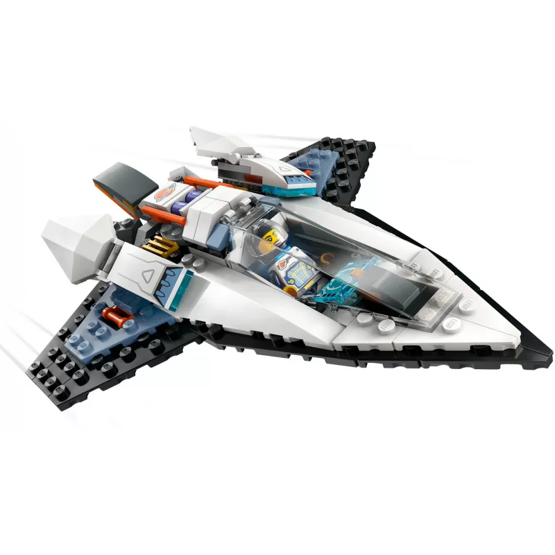 LEGO City 60430 kosminis laivas tarp žvaigždžių, kaladėlių rinkinys, 240 elementų, 1 žmogeliukas, nuo 6 metų