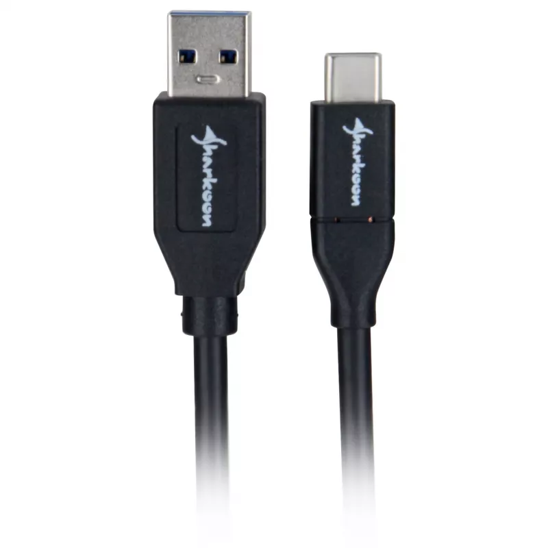 USB 3.2 Gen 2 laidas, USB-A kištukas > USB-C kištukas (juodas, 0,5 m)