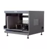 Stovo lentyna TECHLY 367652 kabelių tvarkytuvas su 3M lipniu montavimu, plienas, 550×550×410 mm, juoda