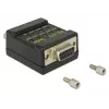 RS-232 testeris DeLOCK 2xDB9 87713 Juoda