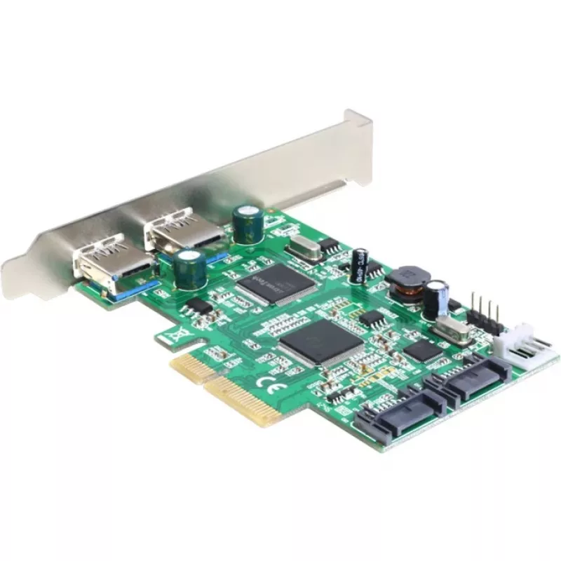 DeLOCK 89359 PCI kortelė su 2 išoriniais USB 3.2 Gen 1 ir 2 vidiniais SATA prievadais