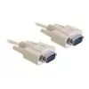 Serijinis kabelis DeLOCK RS-232 2m Smėlio spalvos DB-9