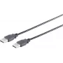 USB kabelis S/CONN 13-22185 USB 2.0 1,8 m juodas