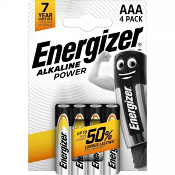 Energizer AAA LR03 šarminė baterija, 4 vnt.