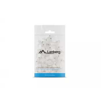 LANBERG RJ-45 kištukas PLU-5000, U/UTP (UTP), permatomas baltas, 100 vnt. pakuotėje