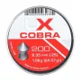 Šratas UMAREX Pointed Ribbed Shot Cobra 6,35 mm, 1,56 g, sidabrinis, 200 vnt.