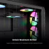 Montech HP140 ARGB PWM korpuso ventiliatorius, 140x140x25 mm, 1760 aps./min, 29,2 dB, juodas