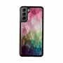 iKins dėklas Samsung Galaxy S21+ — vandens gėlių raštas, juodas