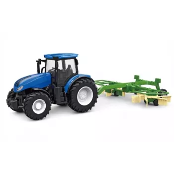 Traktorius Amewi su rotaciniu grėbliu elektrinis 1:24