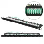 Patch Panel Extralink CAT6 UTP 0,5U 24 prievadai