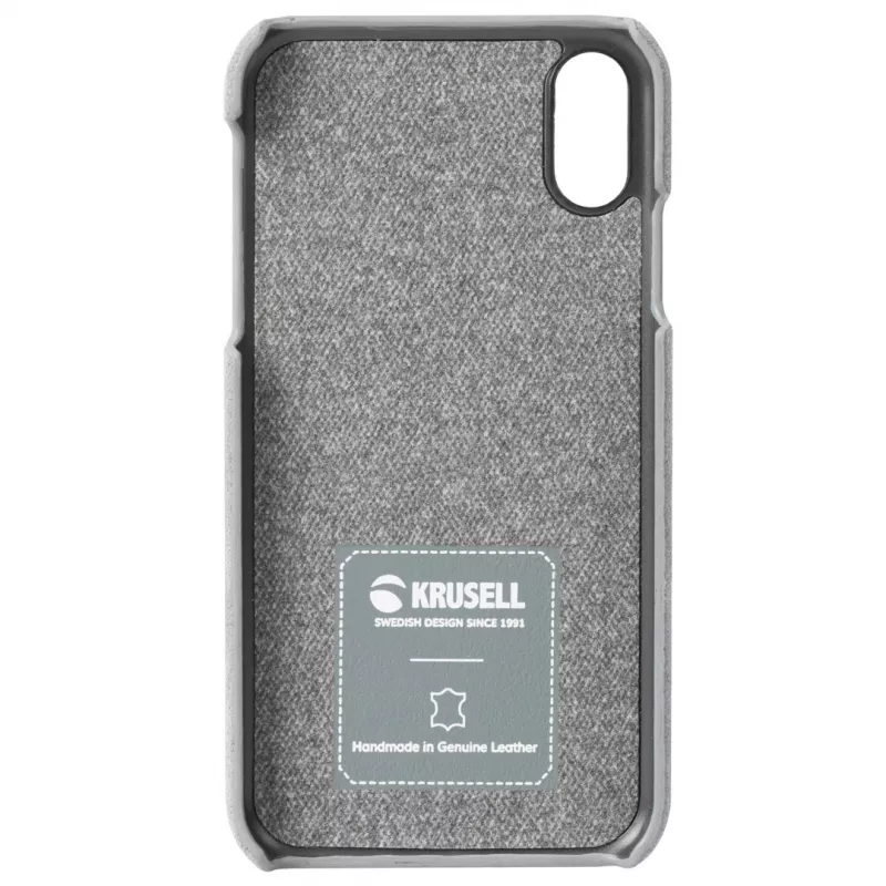Krusell Broby dėklas iPhone XS Max 16,5 cm pilkas