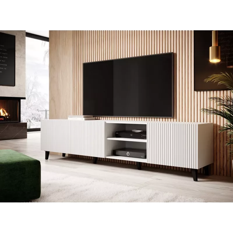 Cama RTV spintelė PAFOS 200x42x52 baltas matinis