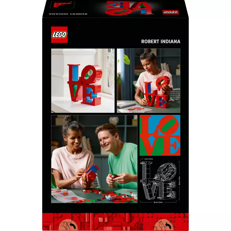 LEGO ART 31214 LOVE – Statomas pop meno modelis
