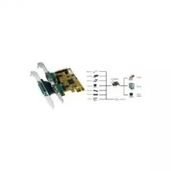 Išplėtimo kortelė Exsys EX-44140-2 PCIe (RS-232 + lygiagretusis prievadas)