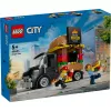 LEGO City Burger Van Maistas Automobilyje Statybos Rinkinys 5+ Metų Vaikams ir Mergaitėms Žaislinis Maisto Sunkvežimis Virtuvės Žaidimų Rinkinys su Pardavėjo Minifigūra ir Aksesuarais