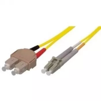 Tecline exertis Connect šviesolaidinis jungiamasis laidas SC vienmodis (M) – LC vienmodis (M) 1 m 9/125 µm geltonas (39989601)