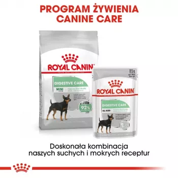 Sausas šunų ėdalas Royal Canin Mini Digestive Care 3 kg — mažos veislės, paukštiena, suaugę, virškinimo palaikymas
