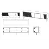RTV spintelė ABI 4D 200x38x62 baltas matinis