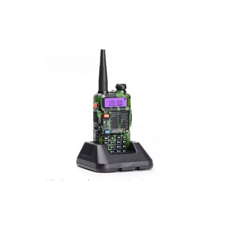 Nešiojama dviejų juostų racija Baofeng UV-5R 5W HT Camo