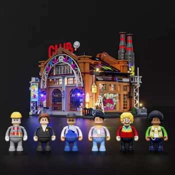 Statybinis žaislas „Muzikos namų fabrikas“ – LUMIBRICKS