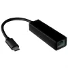 VALUE 12.99.1115 USB-C tinklo plokštė Ethernet, juoda