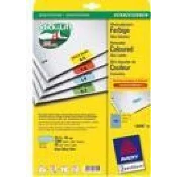 Lipnūs etikečių lapai Avery L6048-20 mėlyni