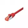 Tecline 715015R - Laidas sujungiamasis - RJ-45 (M) į RJ-45 (M) - 1.5 m - SFTP, PiMF - CAT 6 - Halogen-Free, Snagless - Raudonas