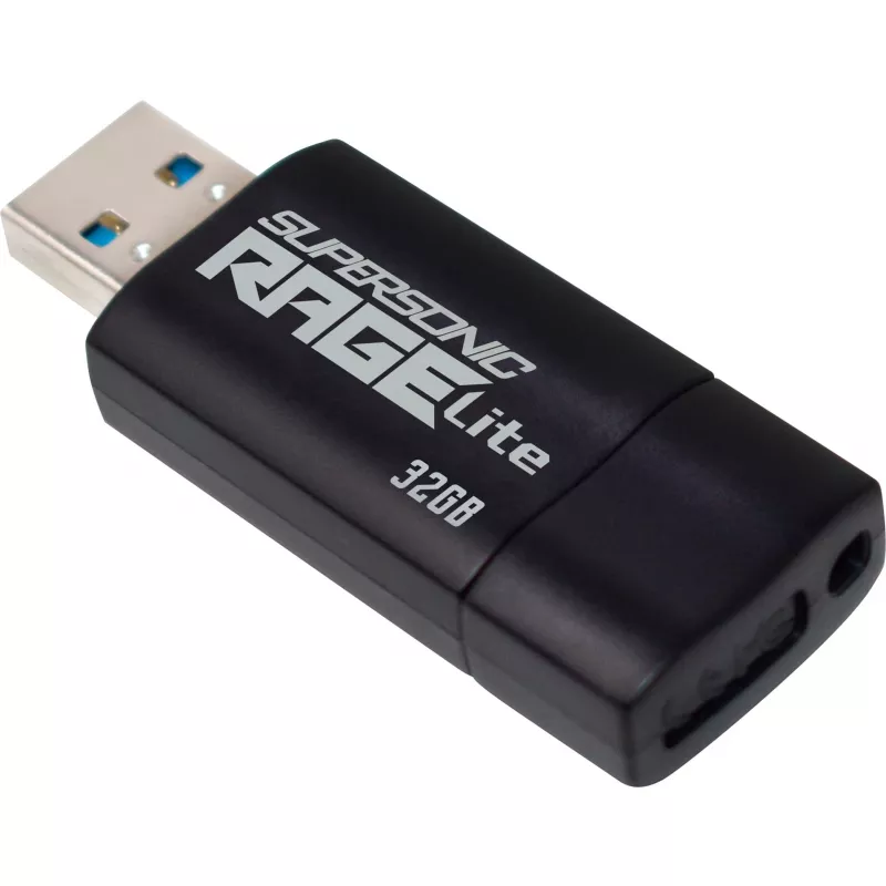 Patriot Memory Supersonic Rage Lite USB atmintukas 32 GB USB Type-A 3.2 Gen 1 (3.1 Gen 1) Juoda, Mėlyna