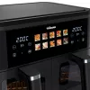 Karšto oro gruzdintuvė Tristar FR-9075 Double 9 L, 2500 W, jutiklinis valdymas, LCD, juoda, 60 °C min