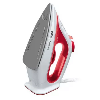 Braun TexStyle 1 SI 1019 RD lygintuvas su nelimpančiu padu, 1900 W, raudonas