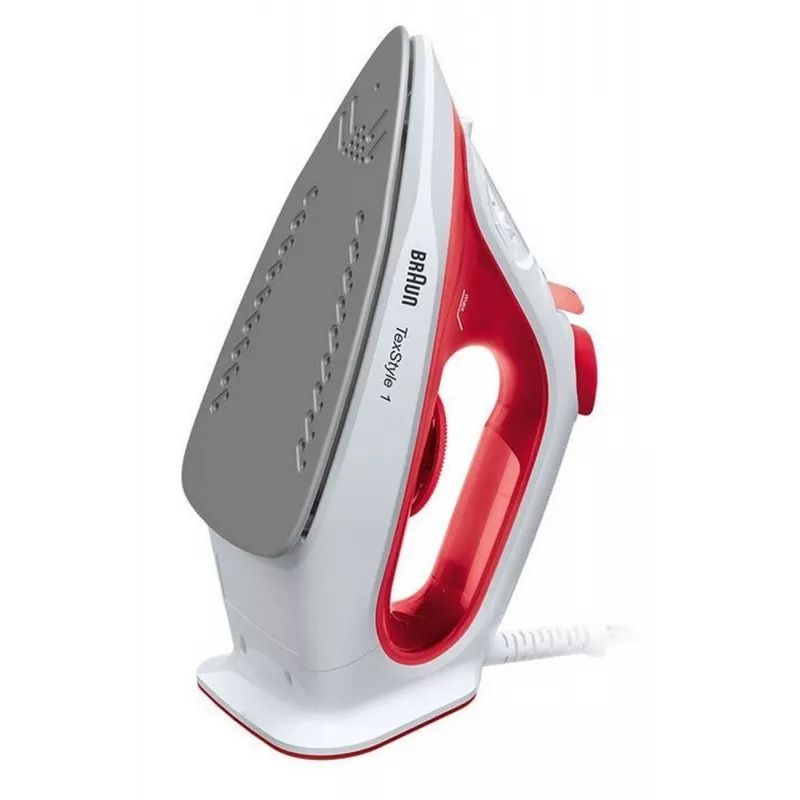 Braun TexStyle 1 SI 1019 RD lygintuvas su nelimpančiu padu, 1900 W, raudonas