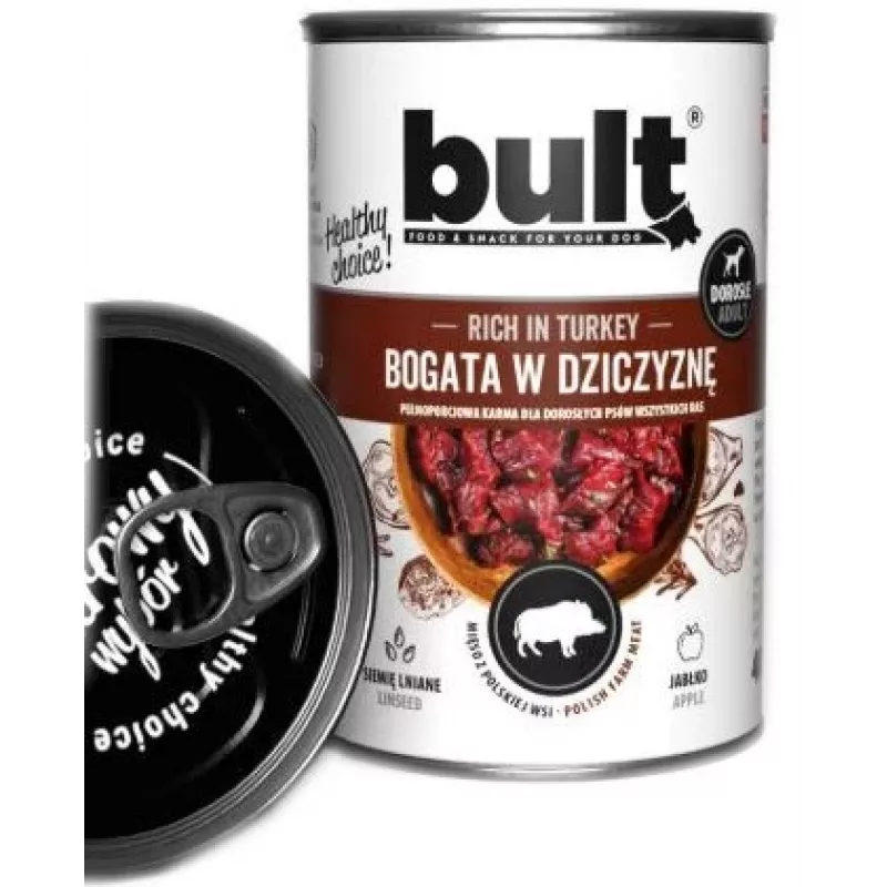 BULT Rich in game - šlapias šunų maistas - 800 g