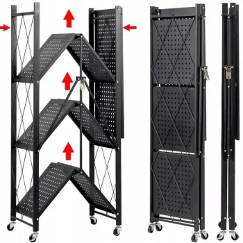Stovo įrankių laikiklis sodui Top e shop Rack FS004 – laisvai pastatomas, cinkuotas plienas, 720×340×1270 mm, 50 kg talpa