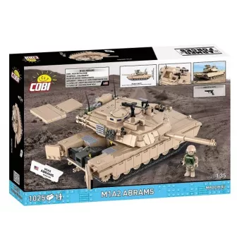 Konstruktorius Cobi M1A2 Abrams 1025 dalių modelis COBI-2632