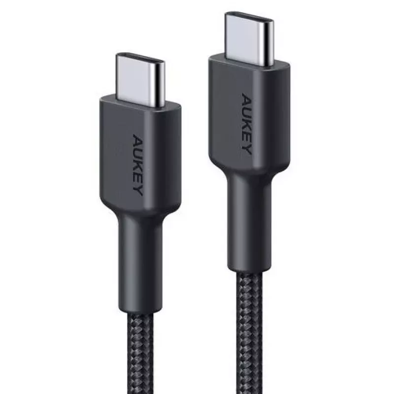 Aukey CB-CD45 USB-C į USB-C kabelis, Quick Charge, 0,9 m, juodas