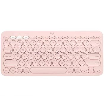 Belaidė Bluetooth klaviatūra Logitech K380 Multi-Device, rožinė, QWERTZ