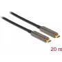 USB laidas DeLOCK 84122 20 m USB 3.2 Gen 1 USB-C juodas