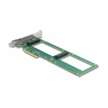 DeLOCK PCI Express 4.0 x8 kortelė 2 x vidiniai U.2 NVMe SFF-8639 su bifurkacija