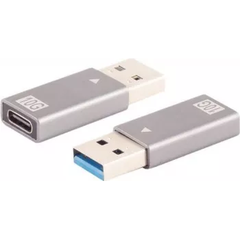 Adapteris lyties keitiklis ShiverPeaks BS14-05033 USB A į USB C pilkas