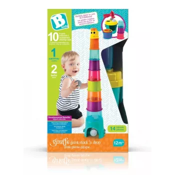 Daugiafunkcis žaidimų ir veiklų bokštas B-kids Giraffe Tower XL 1164702NN, 120 cm