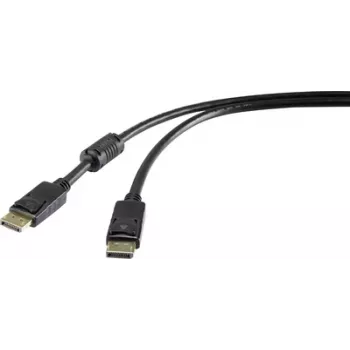 DisplayPort kabelis Renkforce 1409674 — 50 cm, skaitmeninis vaizdo perdavimas, DisplayPort 1.2