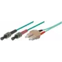 Tecline exertis Connect šviesolaidinis jungiamasis kabelis ST daugiamodis (M) – SC daugiamodis (M) 7,5 m OM3 50/125 µm turkio spalvos (39975207)