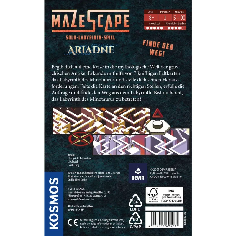 Mazescape Ariadne galvosūkių žaidimas