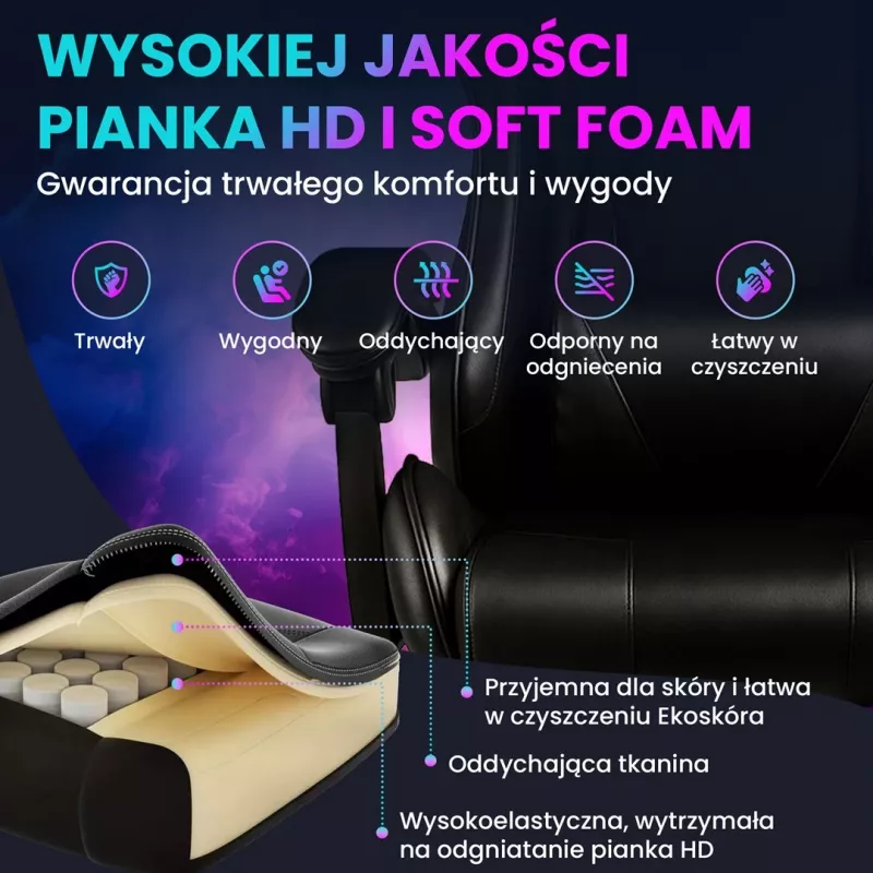 Extralink Gaming kėdė G-524, juoda, kaušinė, su 2 pagalvėlėmis