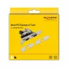 PCI Express x1 kortelė DeLOCK 90046 su dviem RS-232 prievadais