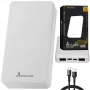 Powerbankas Extralink EPB-078W 10000 mAh Baltas, USB-C, 10 W išėjimas, įkrauna iki 2 įrenginių
